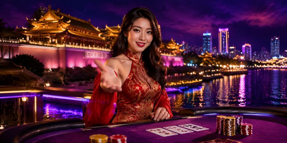 Ánh đèn neon Sài Gòn về đêm gợi lên không khí sôi động của baccarat trực tuyến